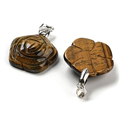 Резные подвески из натурального тигрового глаза&nbsp;G-I319-02P-A06