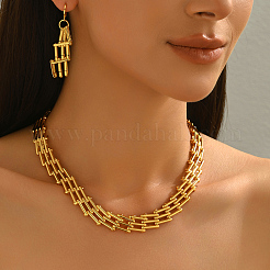 Винтажные железные многослойные ожерелья и серьги для женщин&nbsp;BR3637