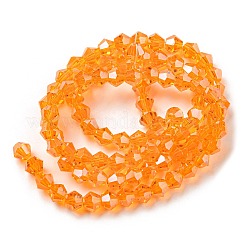 Прозрачные стеклянные бусины гальваническим пряди&nbsp;LS-GLAA-F029-3mm-C23