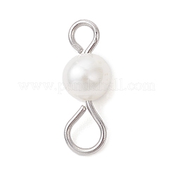Подвески-коннекторы из натурального культивированного пресноводного жемчуга круглой формы&nbsp;PALLOY-JF04310-02