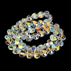 Гальванизируйте прозрачное стекло бисер нитей&nbsp;X-EGLA-B012-AB01