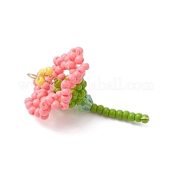 Подвески-цветы из стеклянных бусинок&nbsp;PALLOY-MZ01171-03