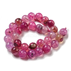 Граненые натуральные драконьи вены агатовые бусины&nbsp;G-F447-12mm-L08