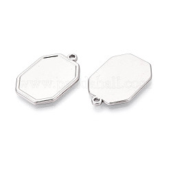 Оправы для подвесок из нержавеющей стали 304 в виде кабошонов&nbsp;STAS-N108-75P