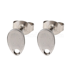 Фурнитура для сережек-гвоздиков из нержавеющей стали марки 304&nbsp;X-STAS-R063-38