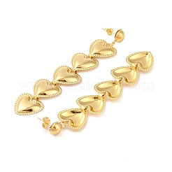 Серьги-гвоздики из нержавеющей стали 304&nbsp;EJEW-P289-05G