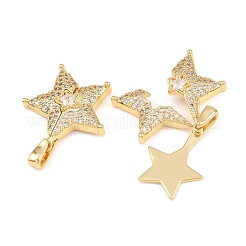 Латунные микропаве кубические цирконии открывающиеся подвески&nbsp;KK-Z140-30G-01