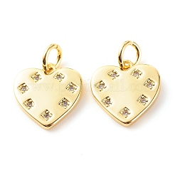 Латунные микропаве прозрачные подвески с фианитом&nbsp;ZIRC-P094-22G-RS