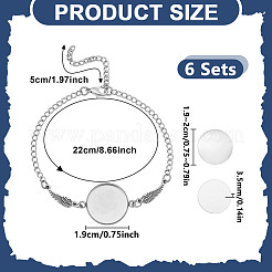 Наборы для изготовления браслетов из нержавеющей стали 304 своими руками&nbsp;BJEW-DR00014