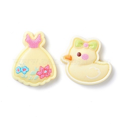 Симпатичные пластиковые кабошоны&nbsp;X-CRES-K009-01