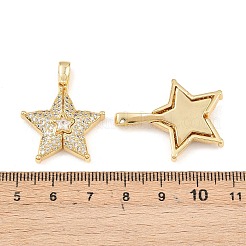 Латунные микропаве кубические цирконии открывающиеся подвески&nbsp;KK-Z140-30G-01