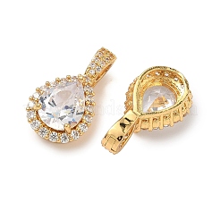 Латунные микро проложить кубического циркония подвески&nbsp;KK-Z139-09G-02