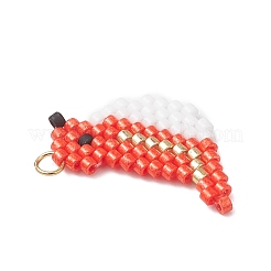 Подвески-птицы из бисера&nbsp;PALLOY-MZ01172-02