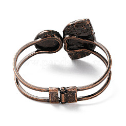 Шарнирные браслеты из натурального амазонита и лабрадорита&nbsp;BJEW-A015-02R