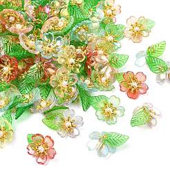 100 шт. акриловые цветочные подвески&nbsp;PALLOY-CJ00113