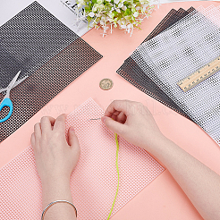 8 шт. 2-х видов пластиковых листов холста для вышивки&nbsp;DIY-AR0004-73