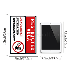 Водонепроницаемые ПВХ предупреждающие знаки наклейки&nbsp;DIY-WH0237-009