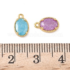 Латунные подвески из измельченного льда с кубическим цирконием&nbsp;KK-D024-24G