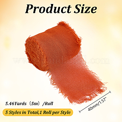 5 рулон 5-х видов органзы&nbsp;OCOR-HY0001-58