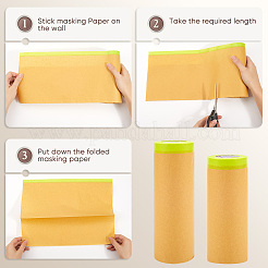 2 рулон 2 видов маскировочной бумаги&nbsp;AJEW-CP0006-22