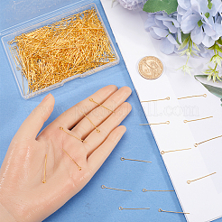 600 шт. Латунный штифт для глаз&nbsp;KK-SP0001-69B-G