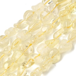 Нити из натуральных бусин лимонного кварца (обработанных нагреванием)&nbsp;G-P497-01E-52