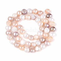 Нити из натурального культивированного пресноводного жемчуга&nbsp;PEAR-N014-05M-02