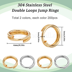 2 цвет 304 разъемные кольца из нержавеющей стали&nbsp;STAS-SC0009-25D