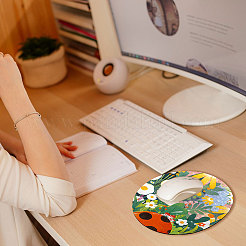 Силикон с тканевым ковриком для мыши&nbsp;AJEW-WH0270-890