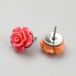 Кнопки из розовой смолы&nbsp;AJEW-WH20033-068P