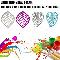 60 шт. 2 стиля железных листовых украшений&nbsp;AJEW-GF0012-11A