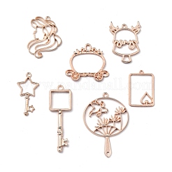 Подвески на лицевой панели из сплава цинка&nbsp;PALLOY-MSMC011-07RG-RS