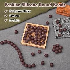 100 шт. силиконовые бусины круглые резиновые бусины 15 мм свободные разделительные бусины для DIY поставки ювелирных изделий брелок изготовление&nbsp;JX450A
