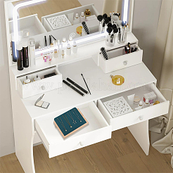 Деревянный органайзер для ожерелий с наклонной спинкой&nbsp;AJEW-WH20033-046C