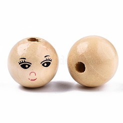 Незавершенные бусы из натурального дерева&nbsp;X-WOOD-T019-31-A-22mm