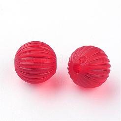 Прозрачные акриловые гофрированные бусины&nbsp;FACR-S040-M