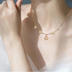 10 шт. подвески-соединители в виде цветка из нержавеющей стали 430&nbsp;JX237B