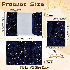 Обложки для книг из полиэстера&nbsp;AJEW-WH0696-018A