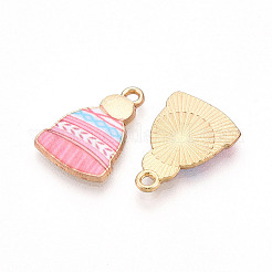 Подвески из сплава с принтом на зимнюю тематику&nbsp;PALLOY-H127-03G-05-01