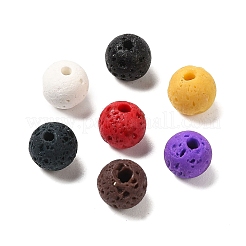 Синтетические бусины из лавы&nbsp;G-OC0001-40