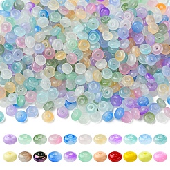 100 г бусины из искусственного нефрита&nbsp;DGLA-YW0001-53A