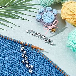 Кубик с номером акриловый кулон вязание рядов счетчик-цепочек&nbsp;HJEW-AB00469