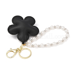 Брелки с подвеской из искусственной кожи с цветком&nbsp;KEYC-JKC01421