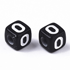 Непрозрачные акриловые бусины&nbsp;SACR-N002-01O