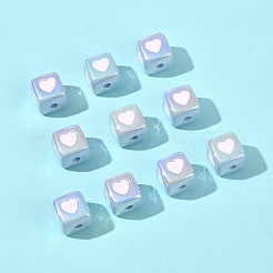 10 шт. непрозрачные акриловые эмалевые бусины&nbsp;ACRC-FS0001-02B