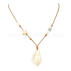 Раковины кулон ожерелье&nbsp;NJEW-TA00179-03