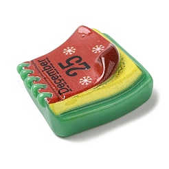 Кабошоны из непрозрачной смолы с рождественской тематикой&nbsp;LS-RESI-E043-01P