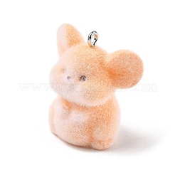 Кулоны из флокированной смолы&nbsp;FIND-A061-01F