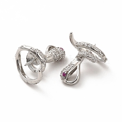 Стойка покрытие латунь микро паве кубический цирконий чашка колышек поручни KK-K165-31P