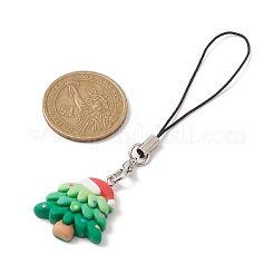 Рождественские ремешки для мобильных телефонов из непрозрачной смолы&nbsp;HJEW-JM01096